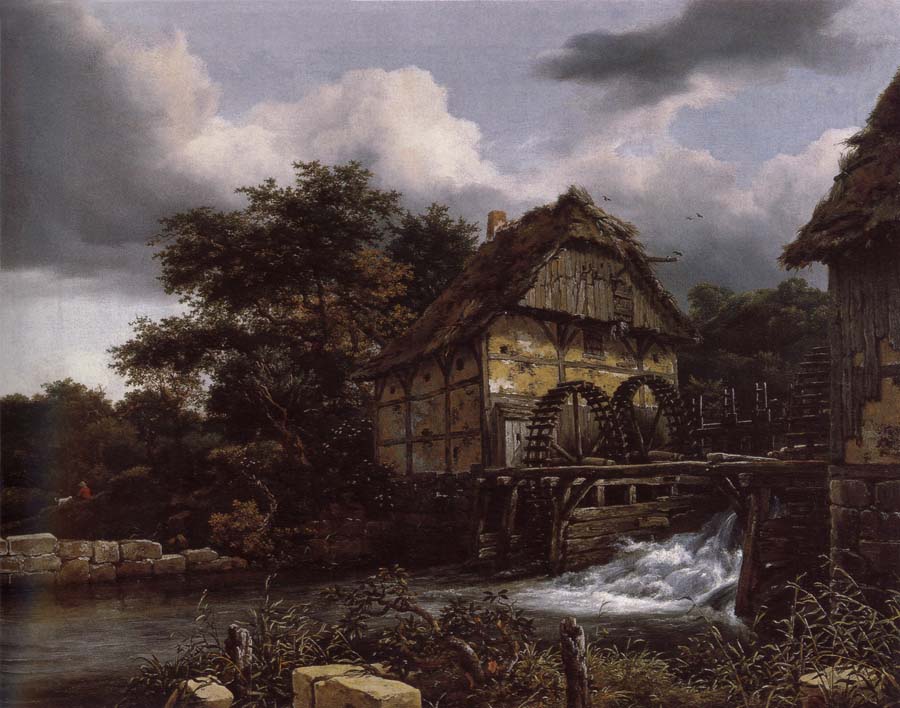 Two Water Mills and an Open Sluice